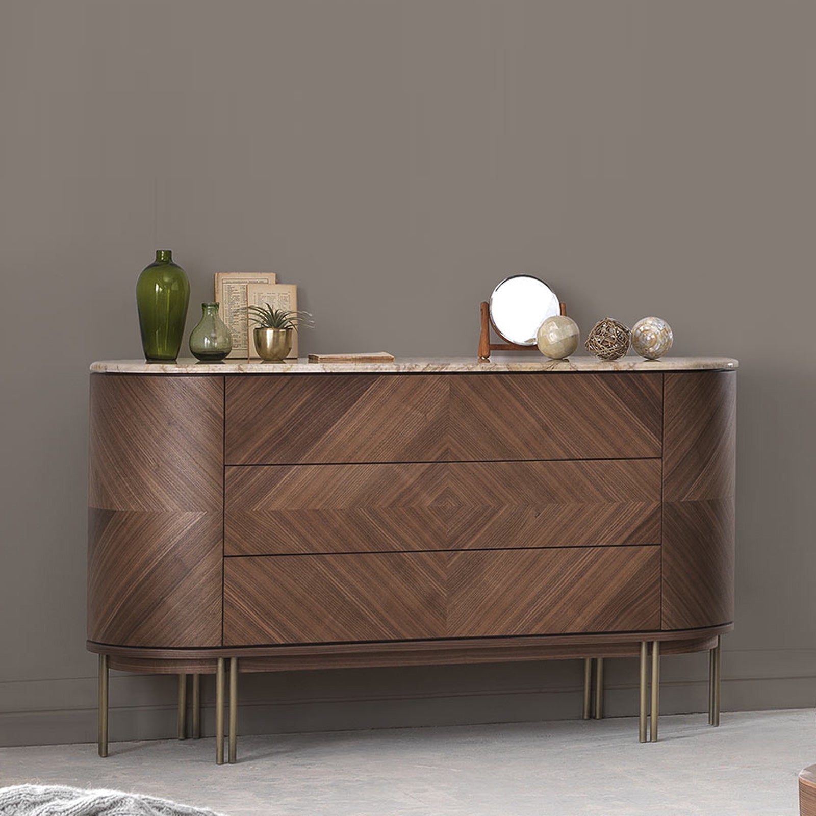 Eva Natural Marble Dresser Eva-Dresser