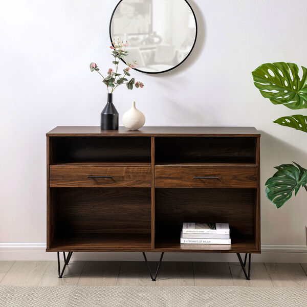 Croft Hairpin Leg Two-Drawer Entry Console