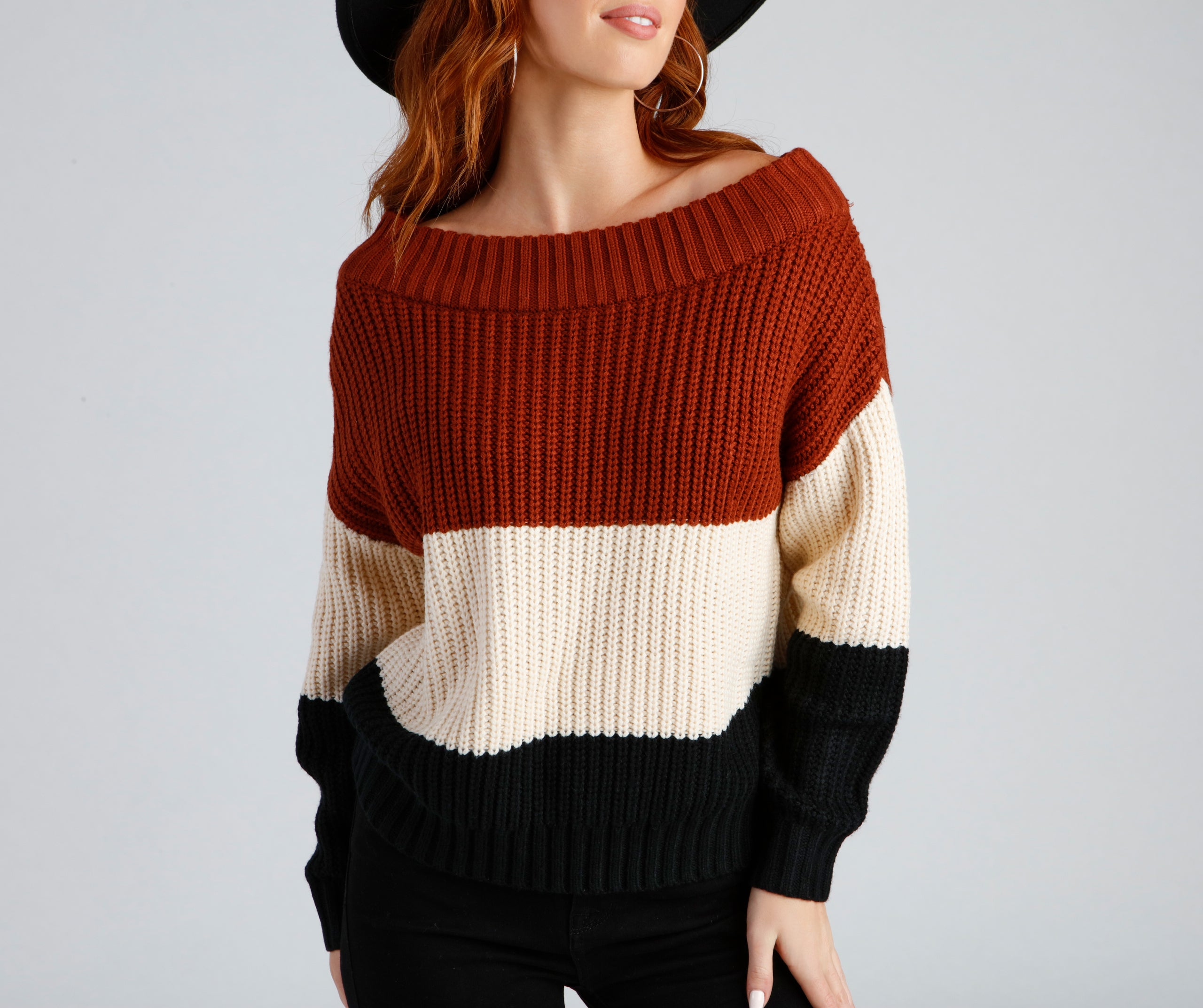 Cozy And Chill Colorblock Sweater