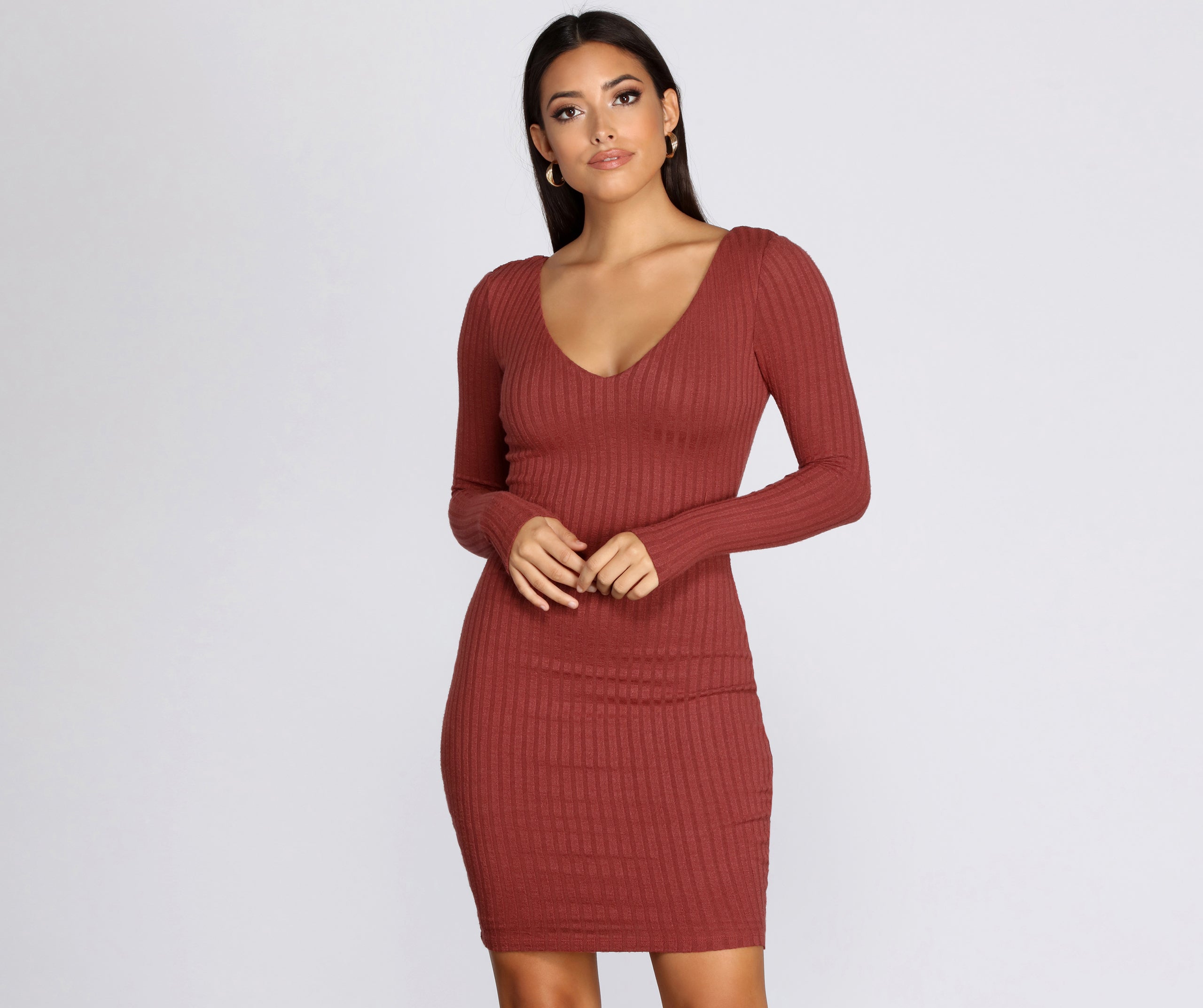 Loving And Living In Knit Midi Dress