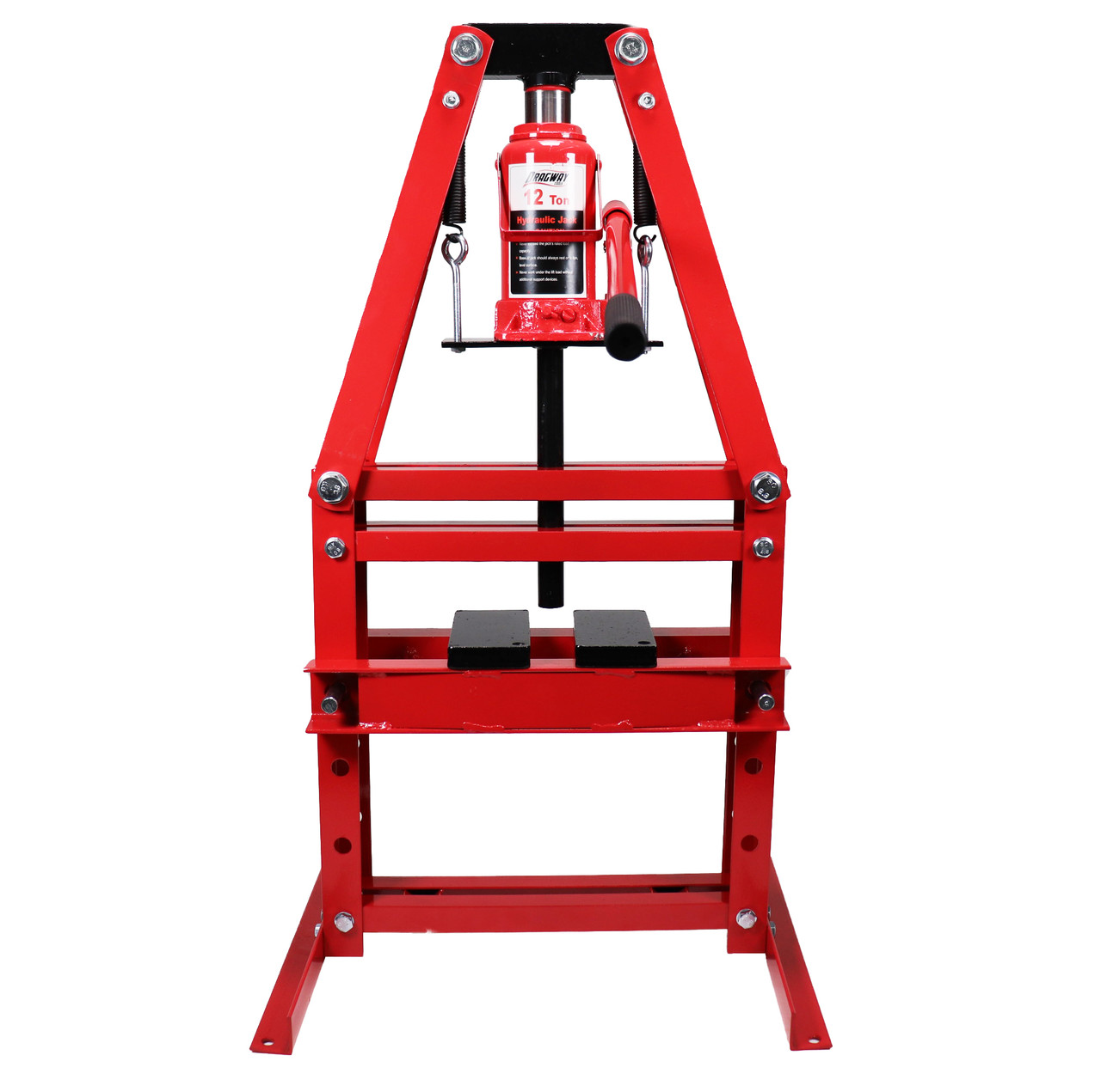 Dragway Tools 12-Ton Hydraulic A-Frame Shop Press with Press Plates