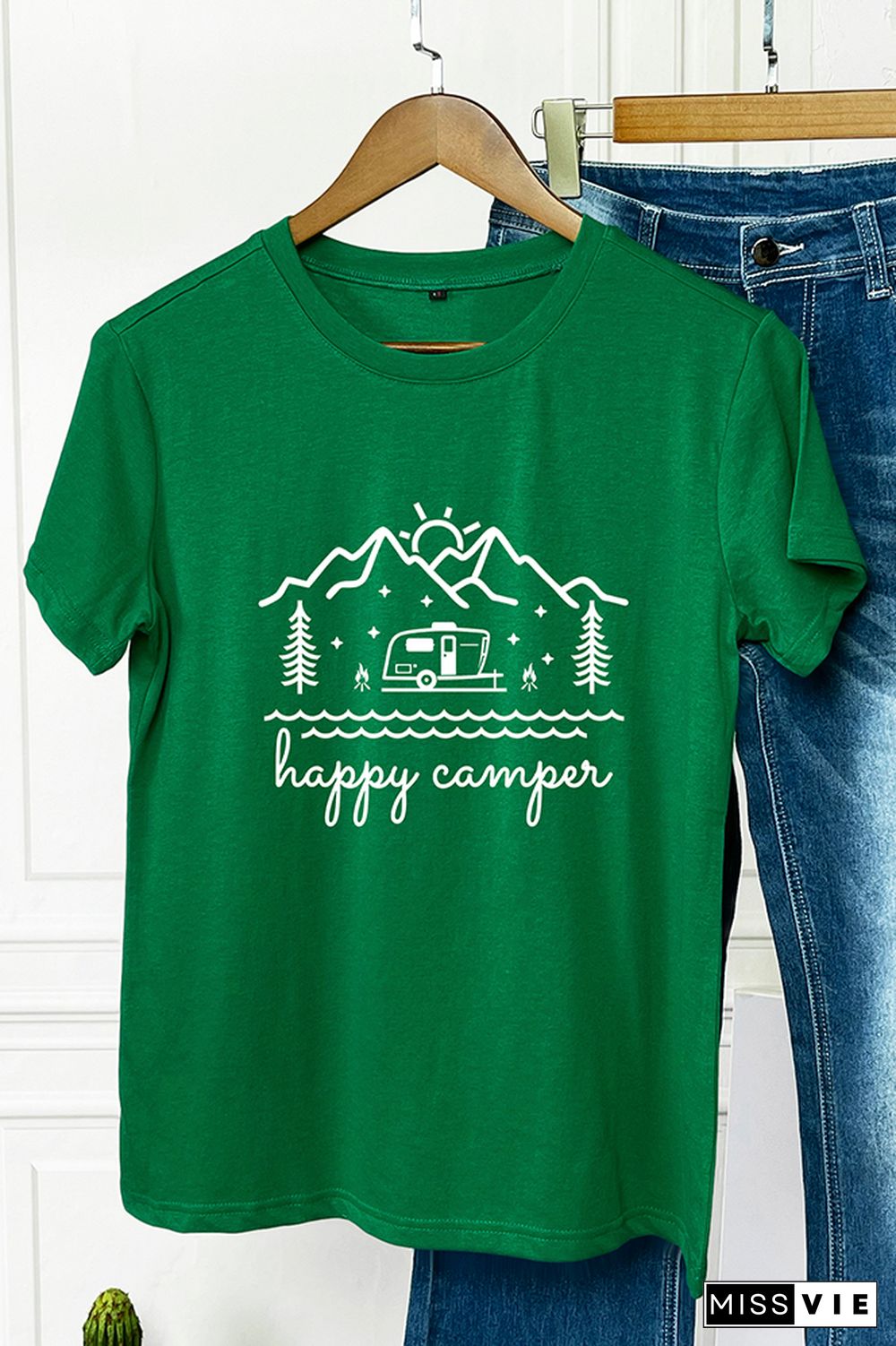 Happy Camper Graphic Tee Wholesale