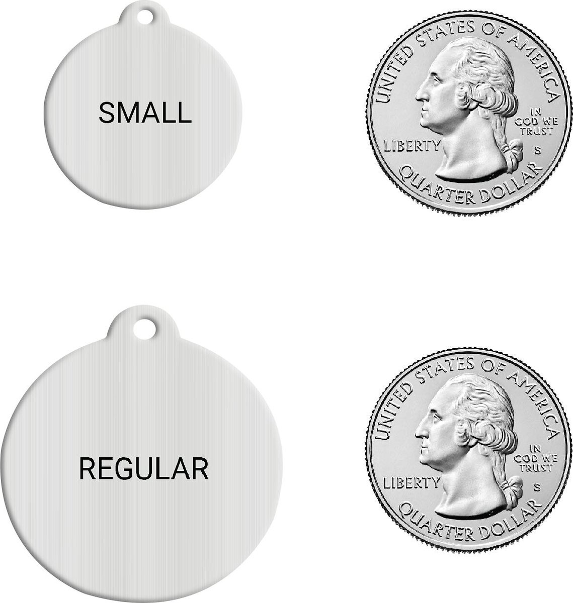 Frisco Personalized Dog and Cat Tag， Round