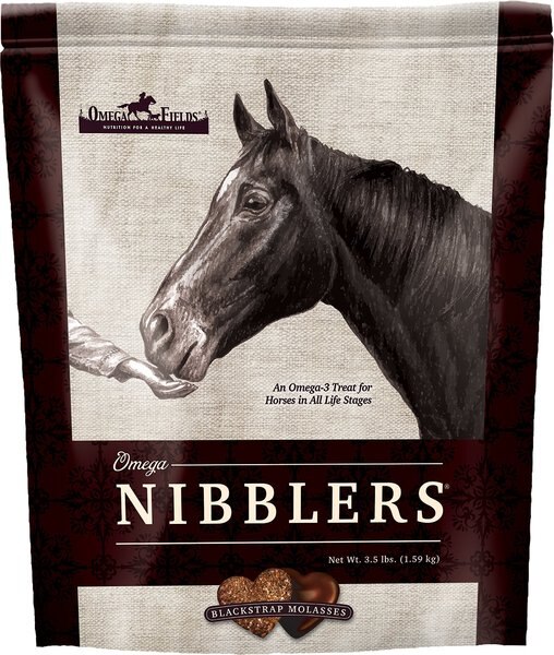 Omega Fields Omega Nibblers Blackstrap Molasses Flavor Chews Horse Supplement