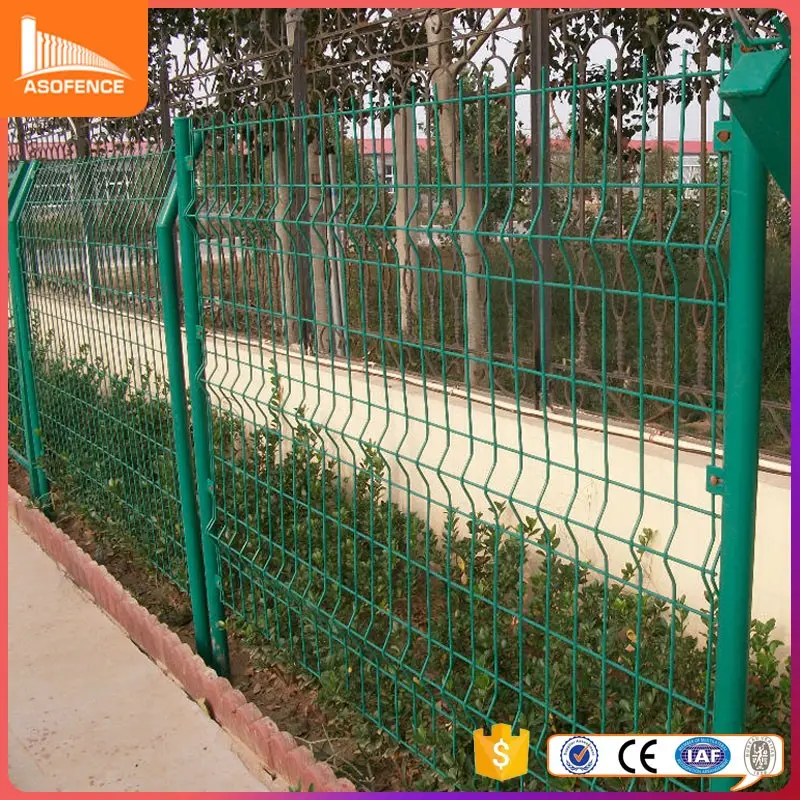 ASO fence factory supply 3d welded curved panel fence for garden Farm