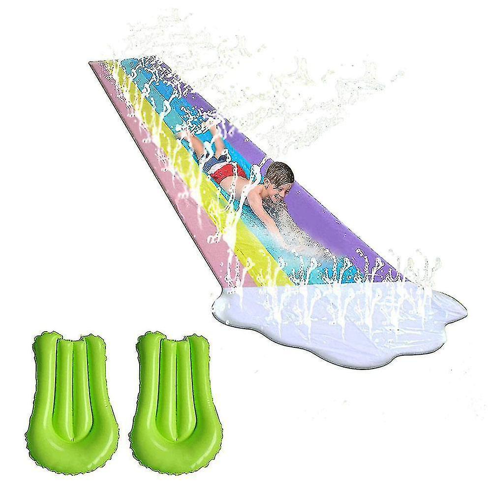 Water Slide Lanes Pvc Inflatable Slip And Slide Water Slide For Kids Summer Outdoor Toys Water Sport