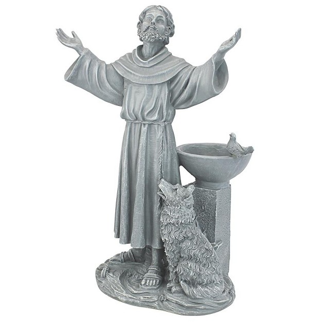 Design Toscano St Francis x27 s Garden Blessing Sculpture Gray