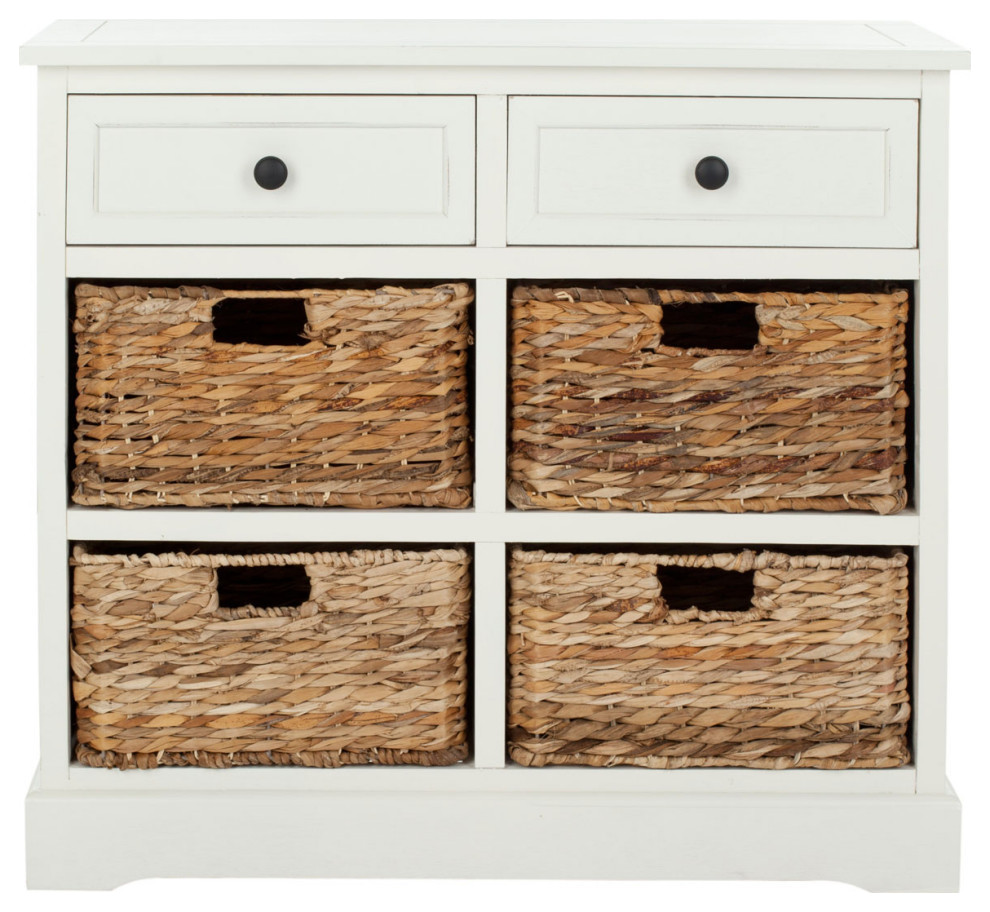 Mitzy Storage Unit  Distressed Cream   Tropical   Accent Chests And Cabinets   by Rustic Home Furniture Deco  Houzz