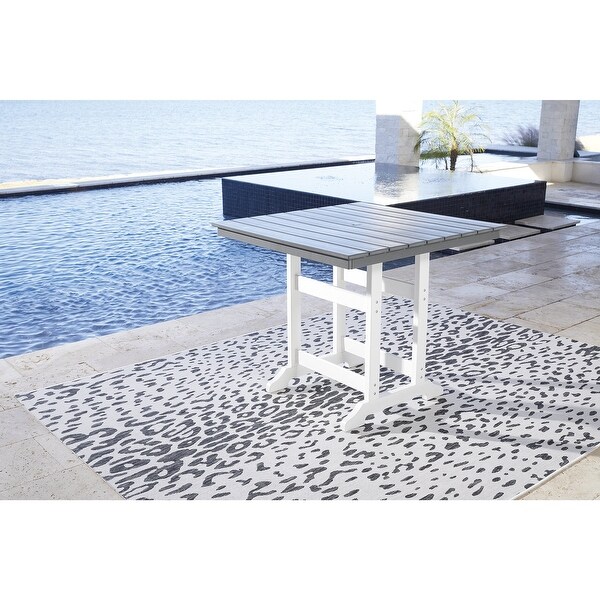 Signature Design by Ashley Transville Outdoor Poly All Weather Counter Height Dining Table