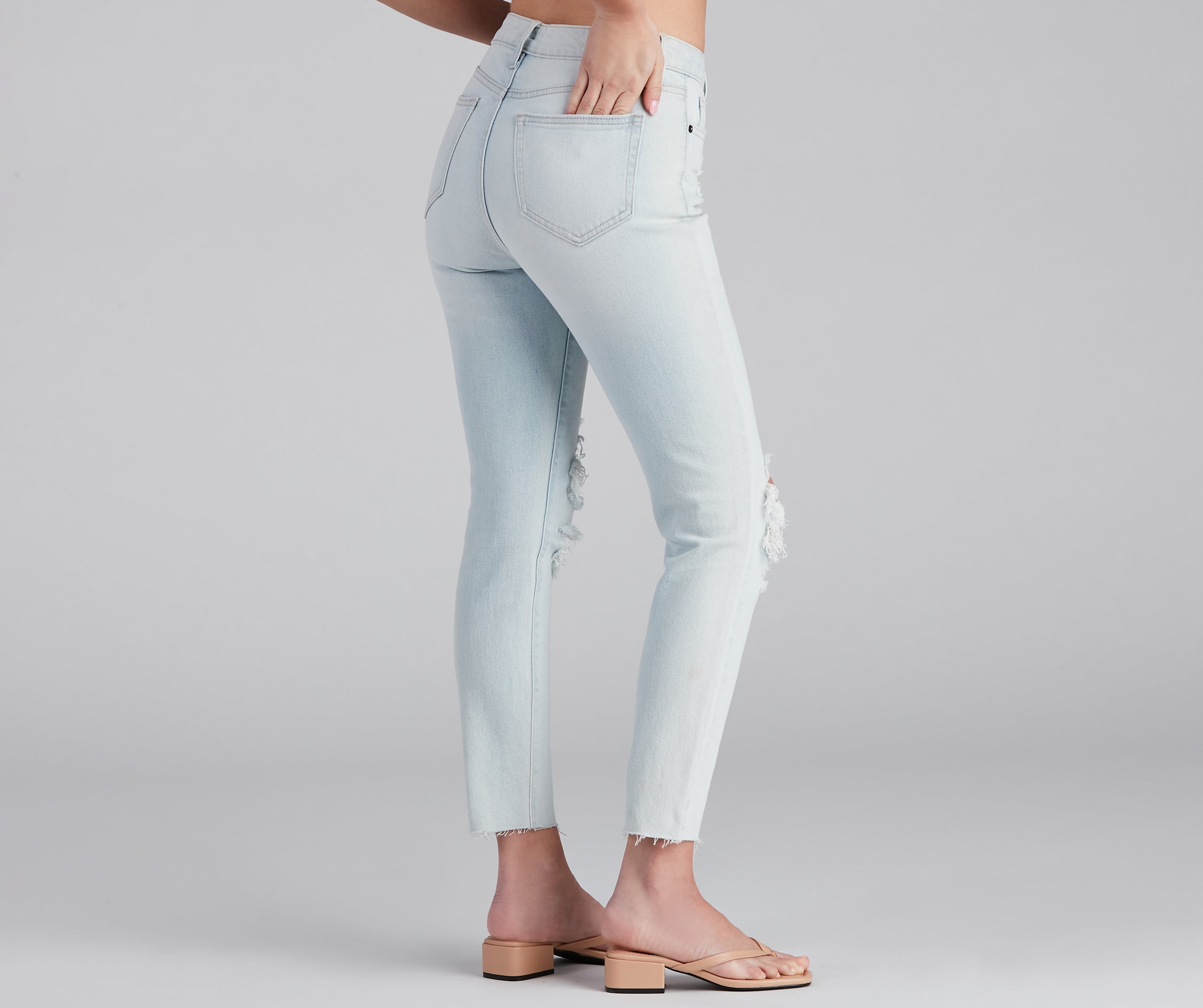 High-Rise Chic Style Skinny Jeans