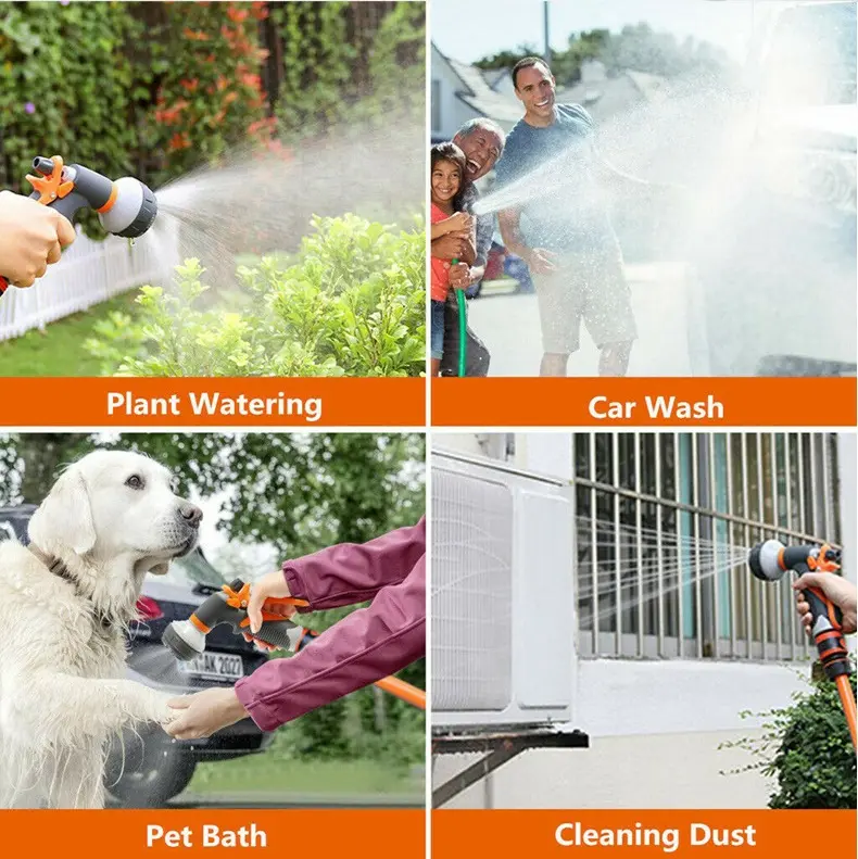 Easy Install Garden Supplies Garden Hose Nozzle Spray Garden Gun Sprayer For Water Irrigation