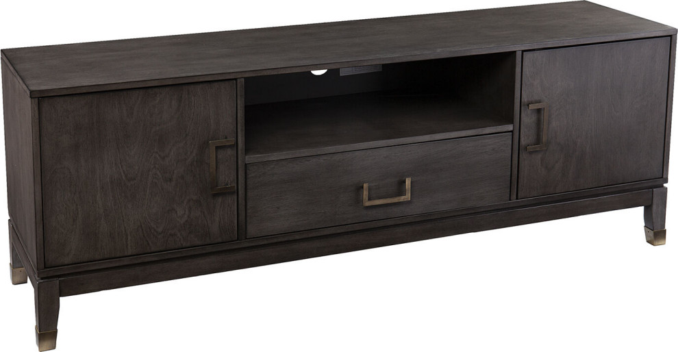 Brenting Media Stand   Transitional   Entertainment Centers And Tv Stands   by HedgeApple  Houzz