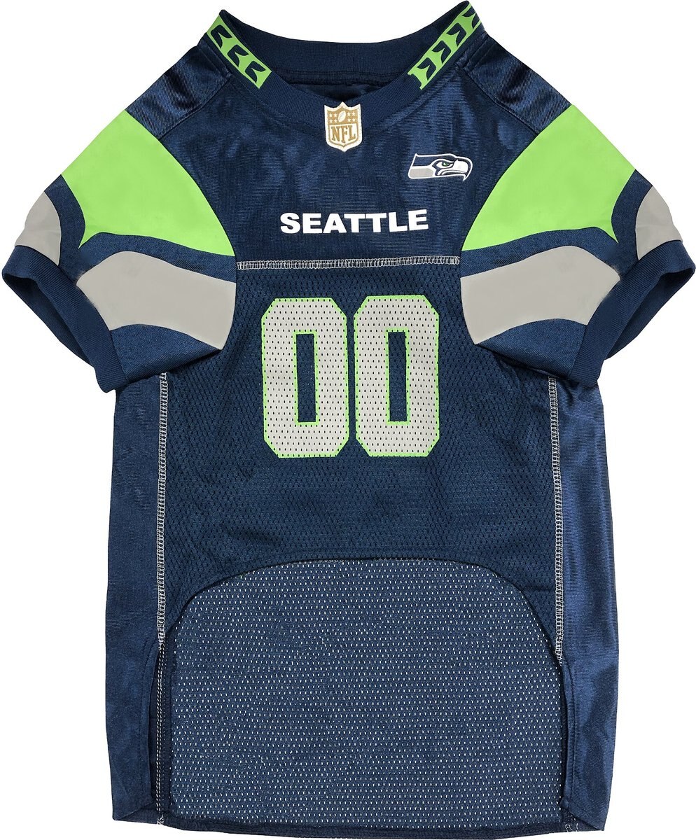 Pets First NFL Dog and Cat Jersey， Seattle Seahawks