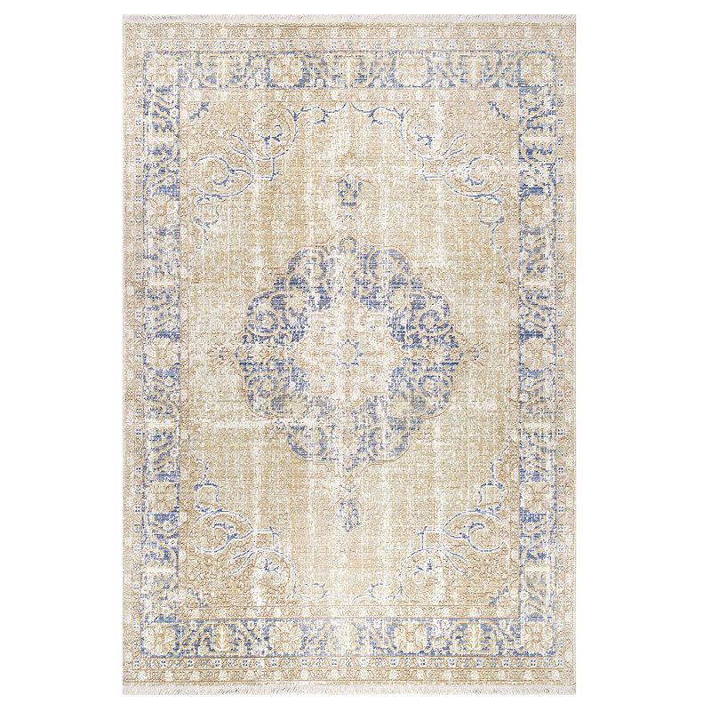 nuLOOM Valerie Distressed Fringe Rug - 4'3 x 6'6