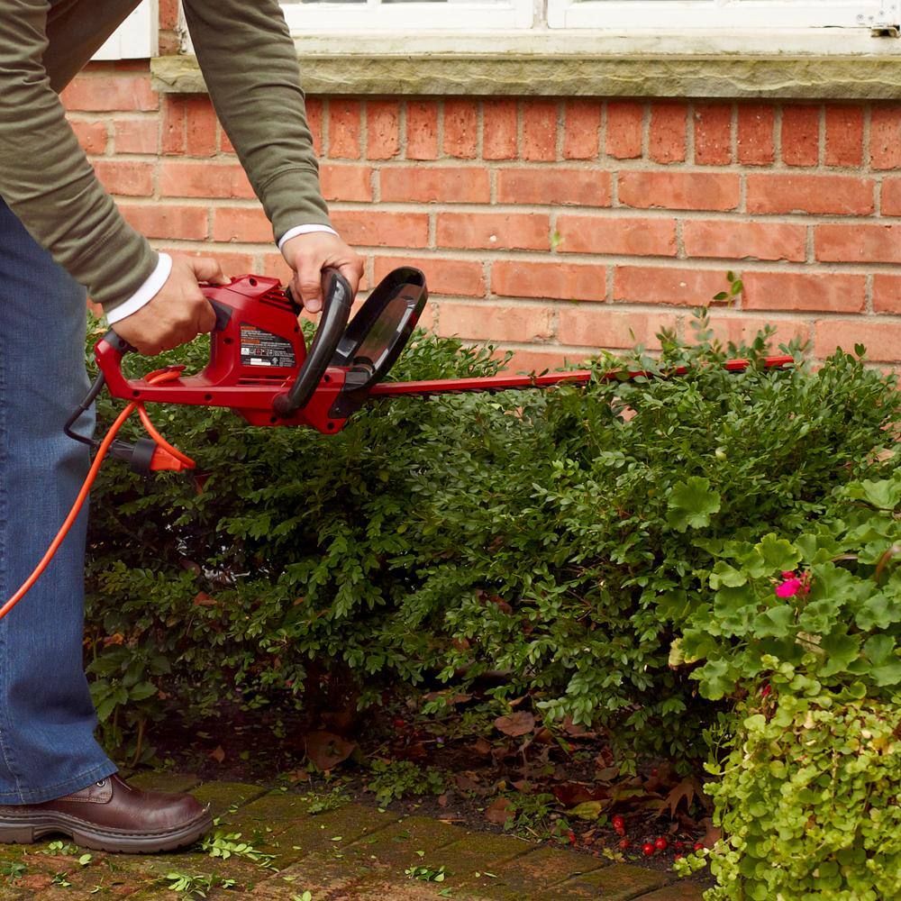 Toro 22 in. 4.0-Amp Electric Corded Hedge Trimmer Gripped Handle with Dual Action Blades 51490