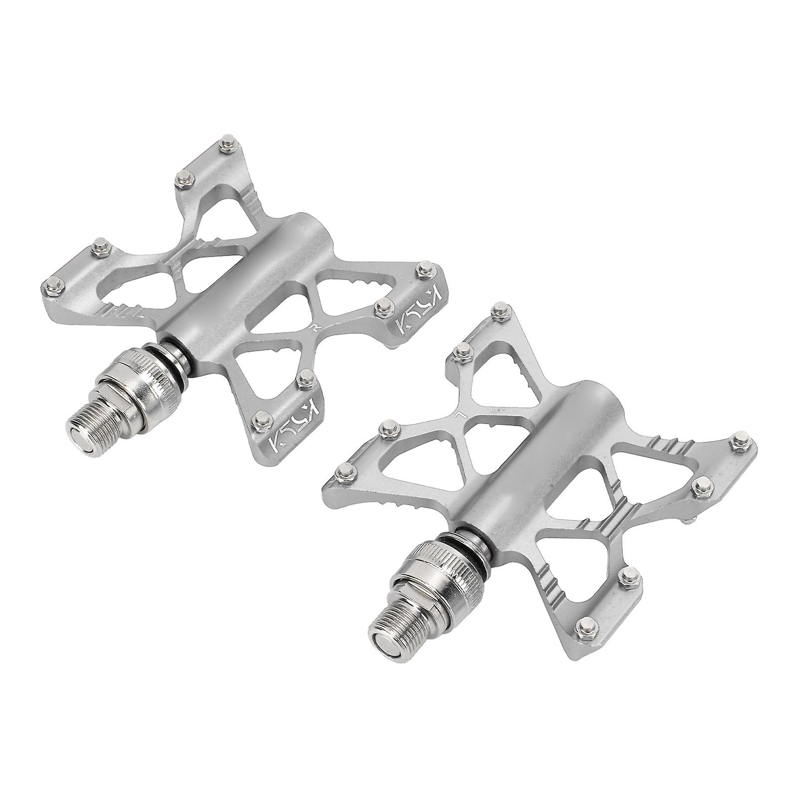 1 Pair Lp Litepro K5 Bicycle Quick Release Pedals Aluminum Alloy Bike Bearing Pedals For Road Mountain Folding Bikessilver