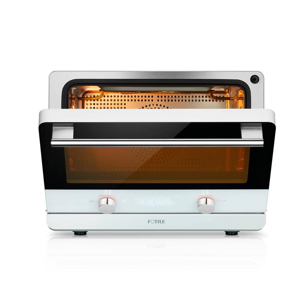 FOTILE ChefCubii 1550-Watt 6-Slice White Convection Steam Oven with Air Fryer and Food Dehydrator HYZK26-E1