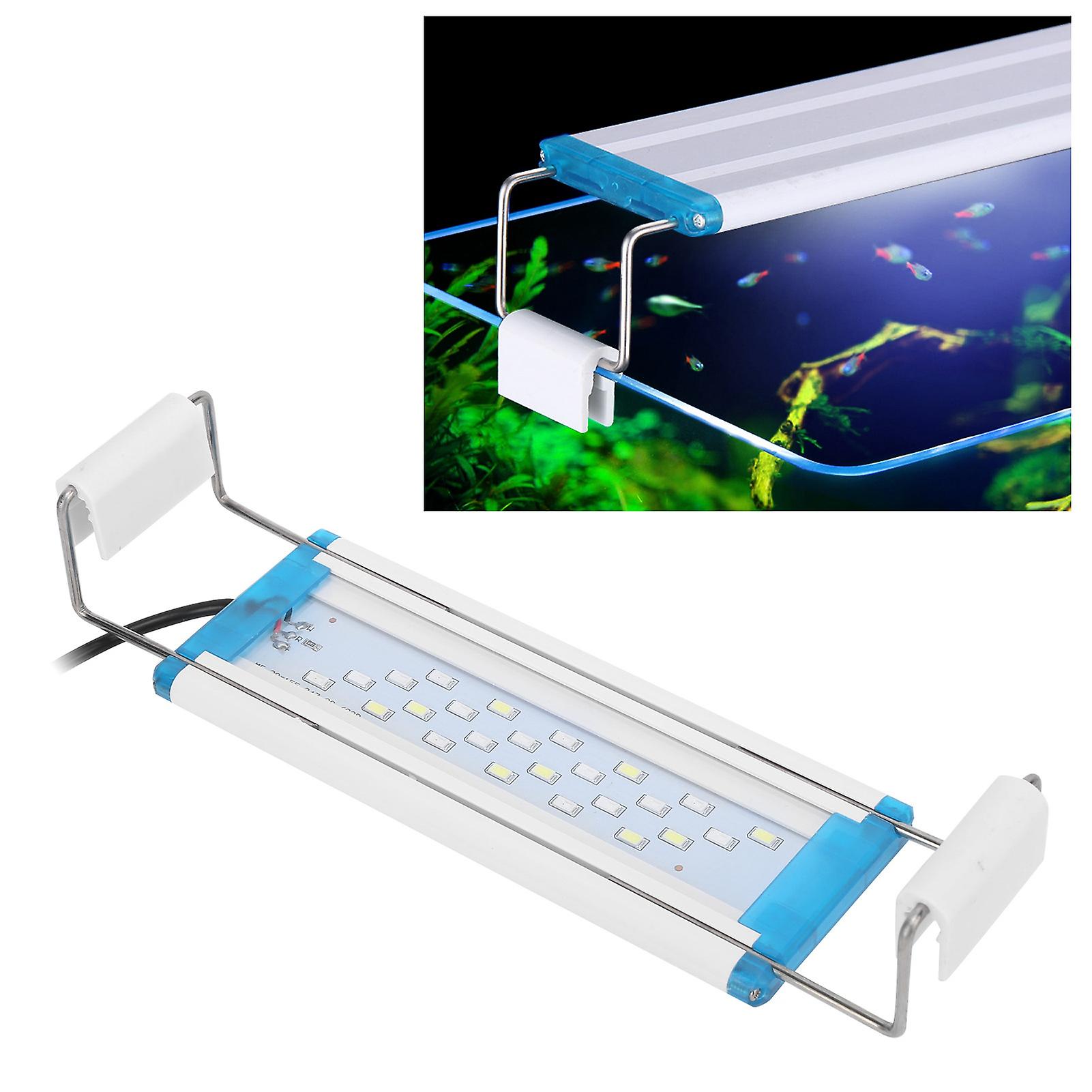 Ultra Thin Aquarium Light Brightening Light Three Color Adjustable Fish Tank Color Enhancement Landscaping Lighteu Plug