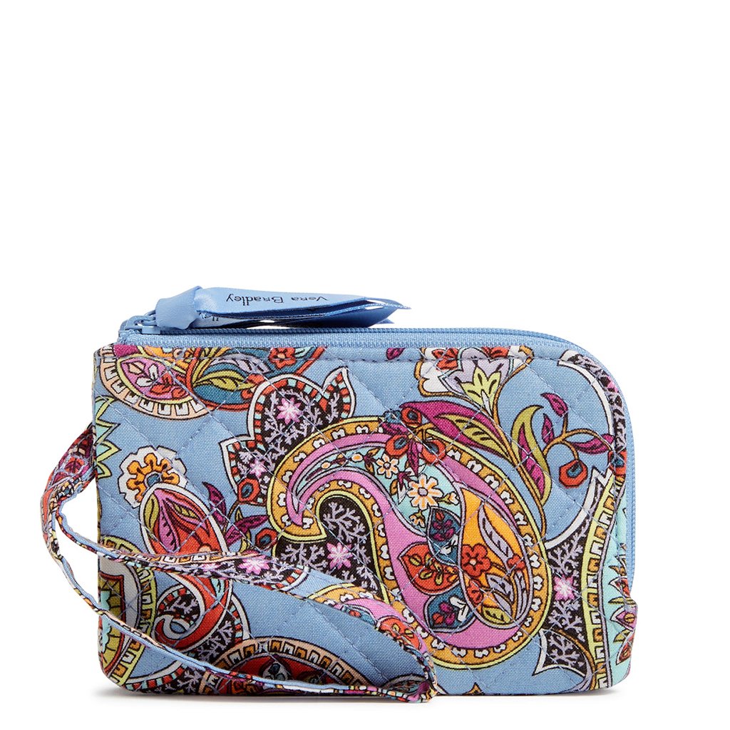 Vera Bradley  RFID Deluxe Zip ID in Provence Paisley