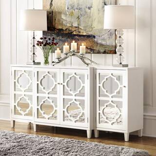 Home Decorators Collection Reflections White Mirrored Console Table SH00133-W