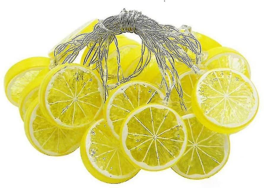 Fruit Lemon Slice String Lights Led Flashing String，9.8ft/20 Led