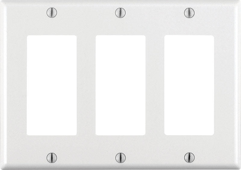 DECORA WALLPLATE 3G WHT