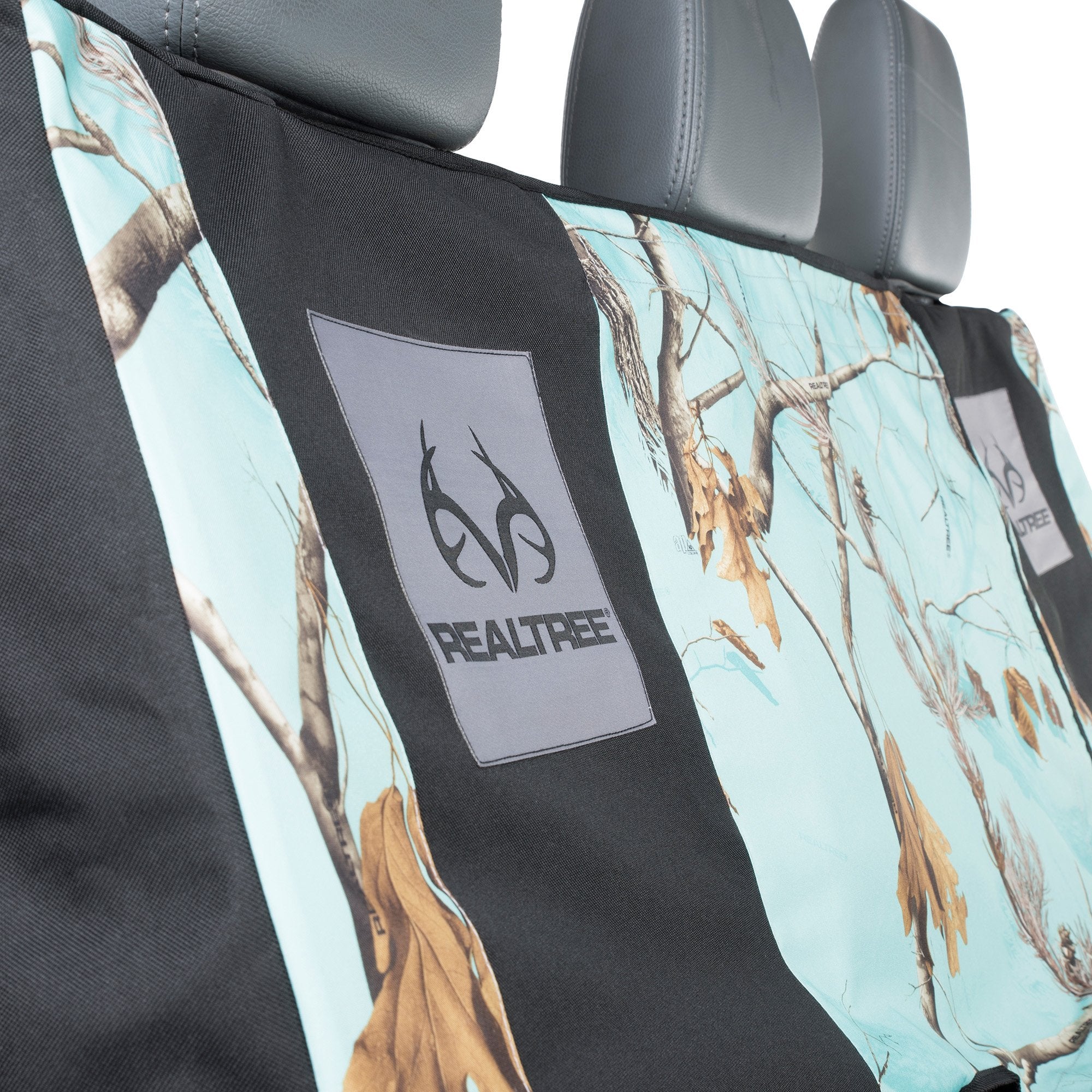 Realtree Edge Camo Mint Antler Logo Low Back Seat Cover