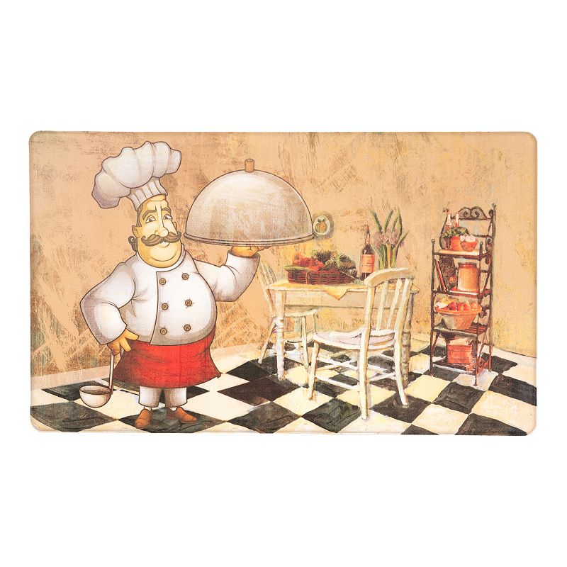 World Rug Gallery Waterproof Chef Kitchen Mat