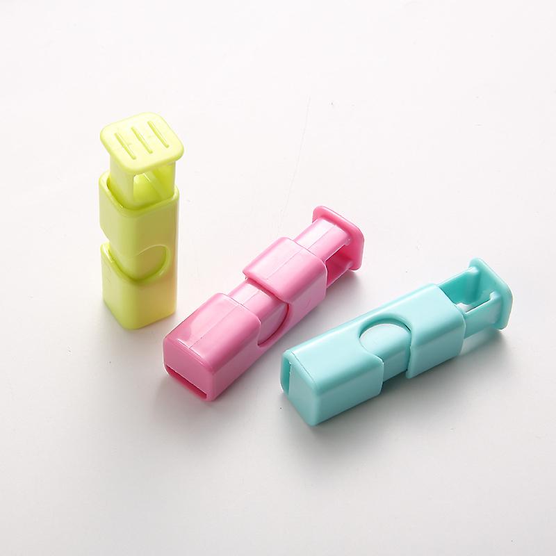 Creative Sealing Clip Food Bag Fresh-keeping Bag Plastic Bag Sealing Spring Pressing Clip， 5 Pieces Green