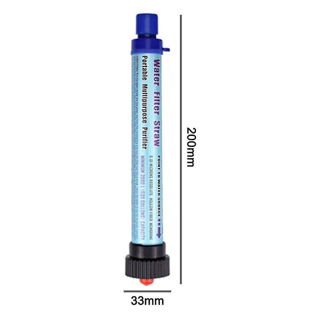 Personal Water Filter Straw， Portable Camping Micron Water Purifier