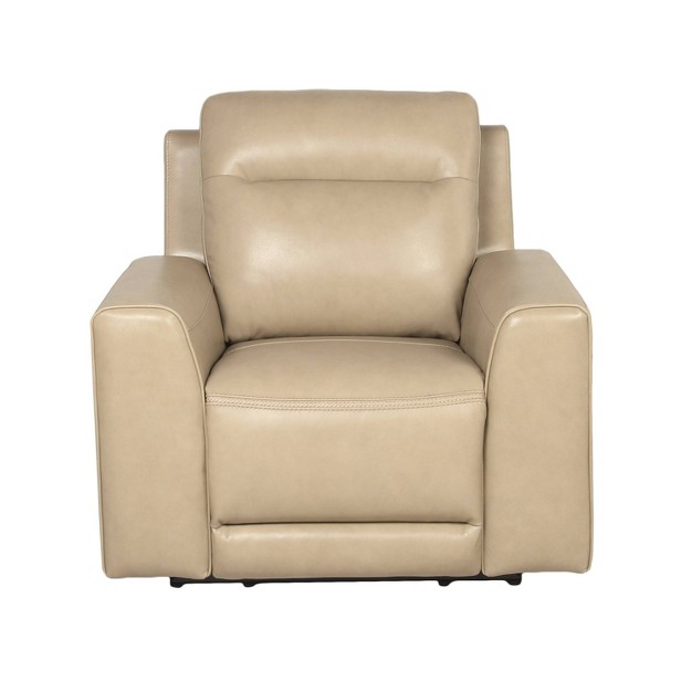 Doncella Power Recliner Chair Sand Steve Silver Co