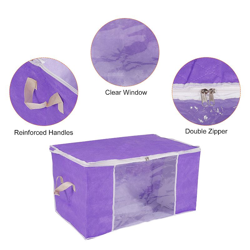 Clothing Storage Box Folding Storage Bag Clothes Organizer， 6pcs