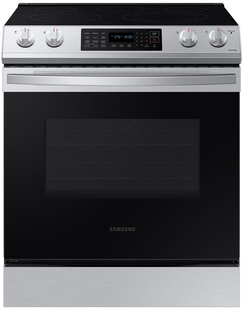  ADA 6.3 Cu. Ft. Fingerprint Resistant Stainless Steel Smart Slide-In Electric Range With Air Fry and Convection