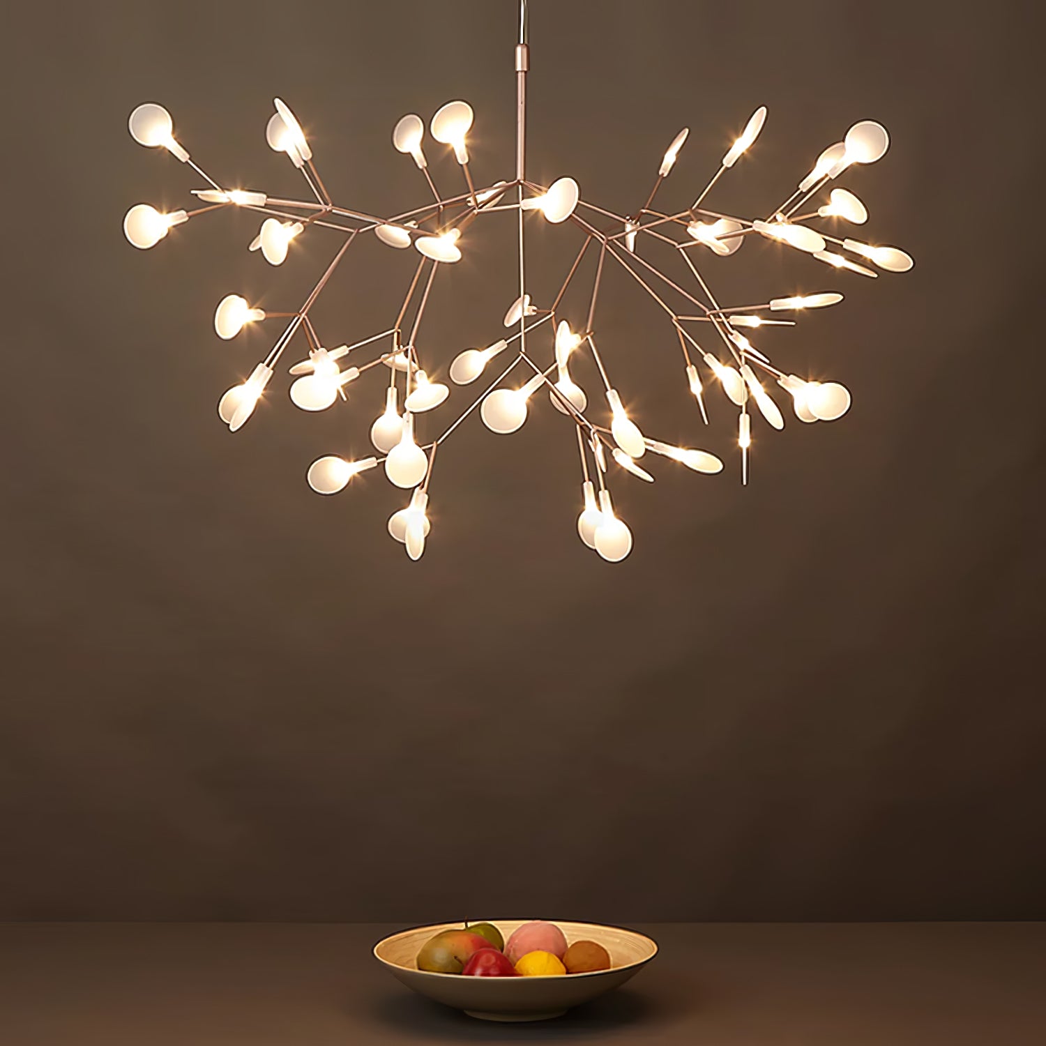 Rose Gold Firefly LED Chandelier