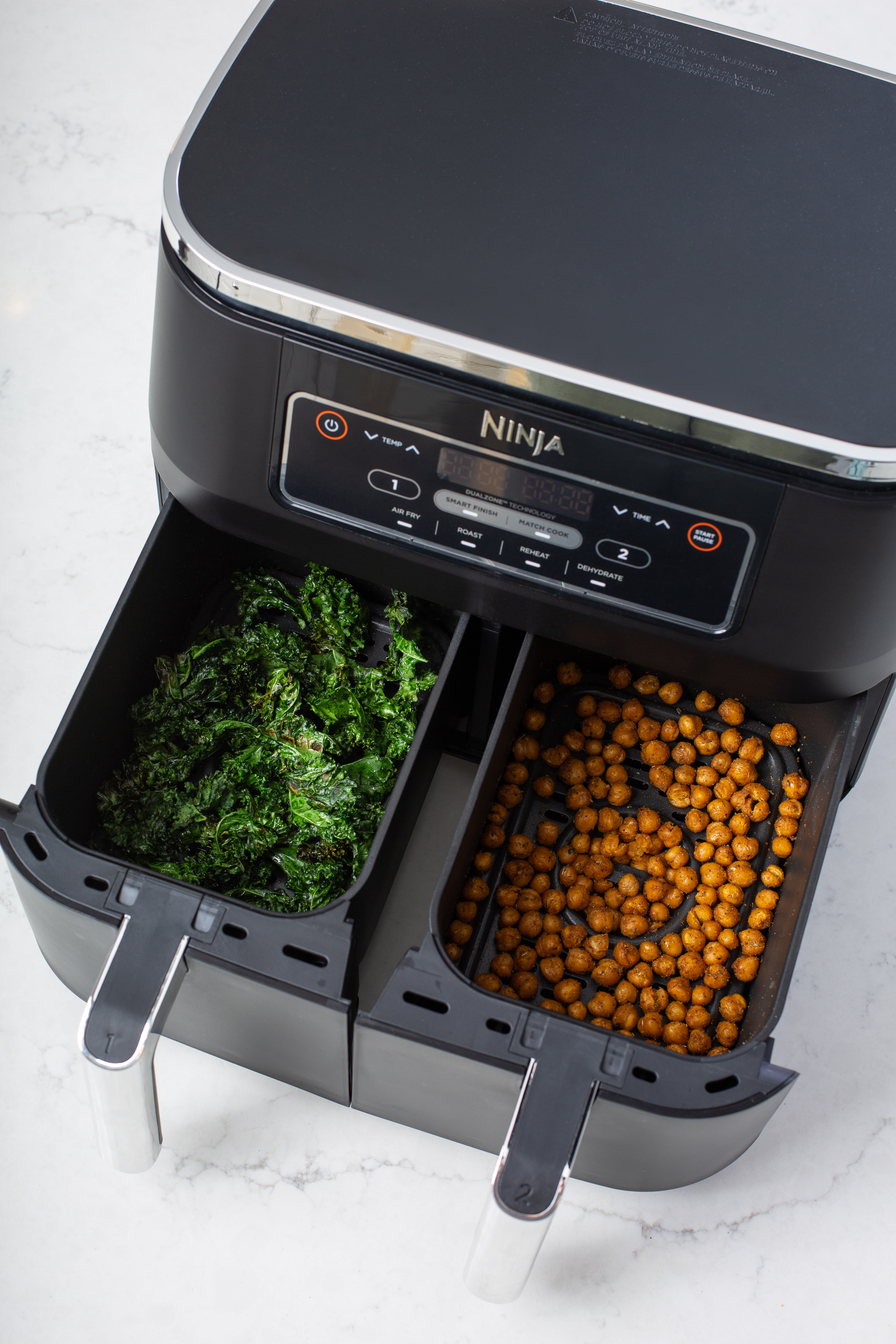 Ninja Foodi 4-in-1 8-Quart. 2-Basket Air Fryer with DualZone Technology- Air Fry， Roast， and more