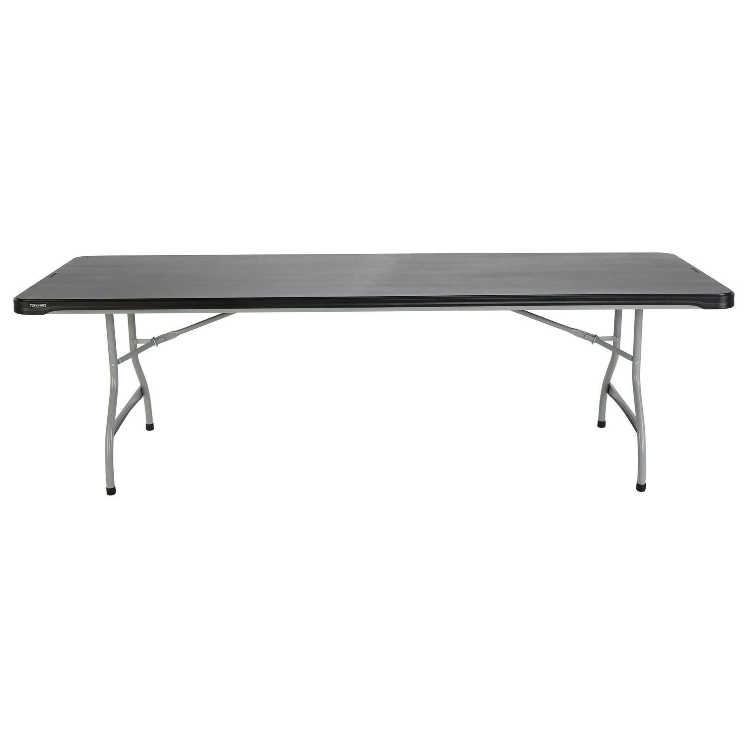 Lifetime 8-Foot Nesting Table (Commercial) Black， 280462