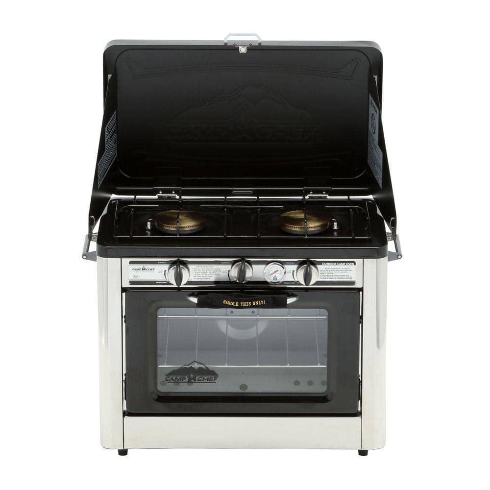 Camp Chef Outdoor Double Burner Propane Gas Range and Stove