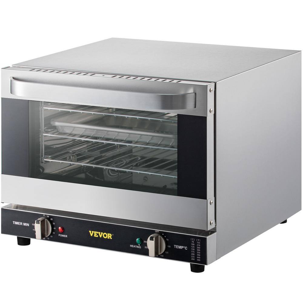 VEVOR 1440-Watt Commercial Convection Oven 19 qt. Quarter-Size Conventional Oven 3-Tier Toaster Electric Baking Oven 120-Volt RFXHLM20L110VGKHUV1