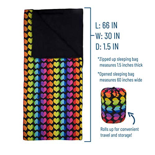 Rainbow Hearts Original Sleeping Bag