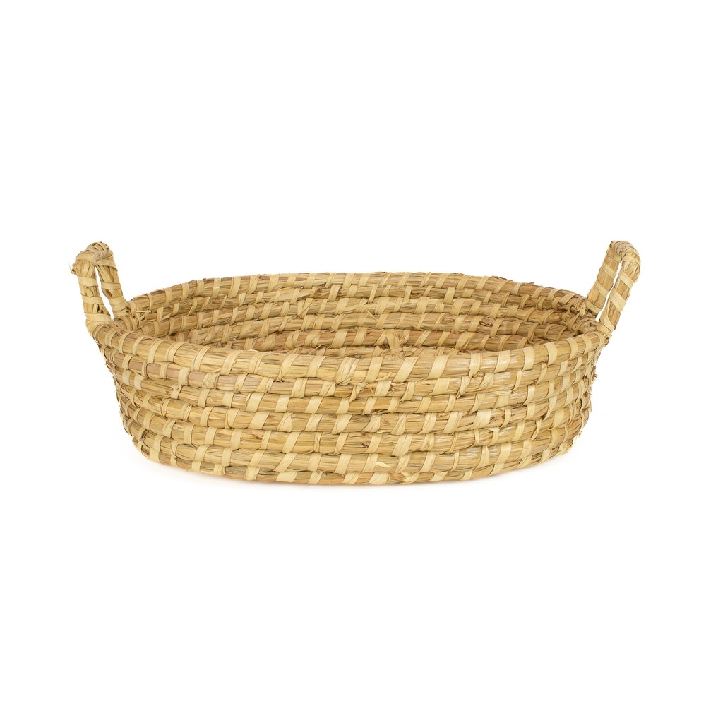 Seagrass Oval Basket With Handles