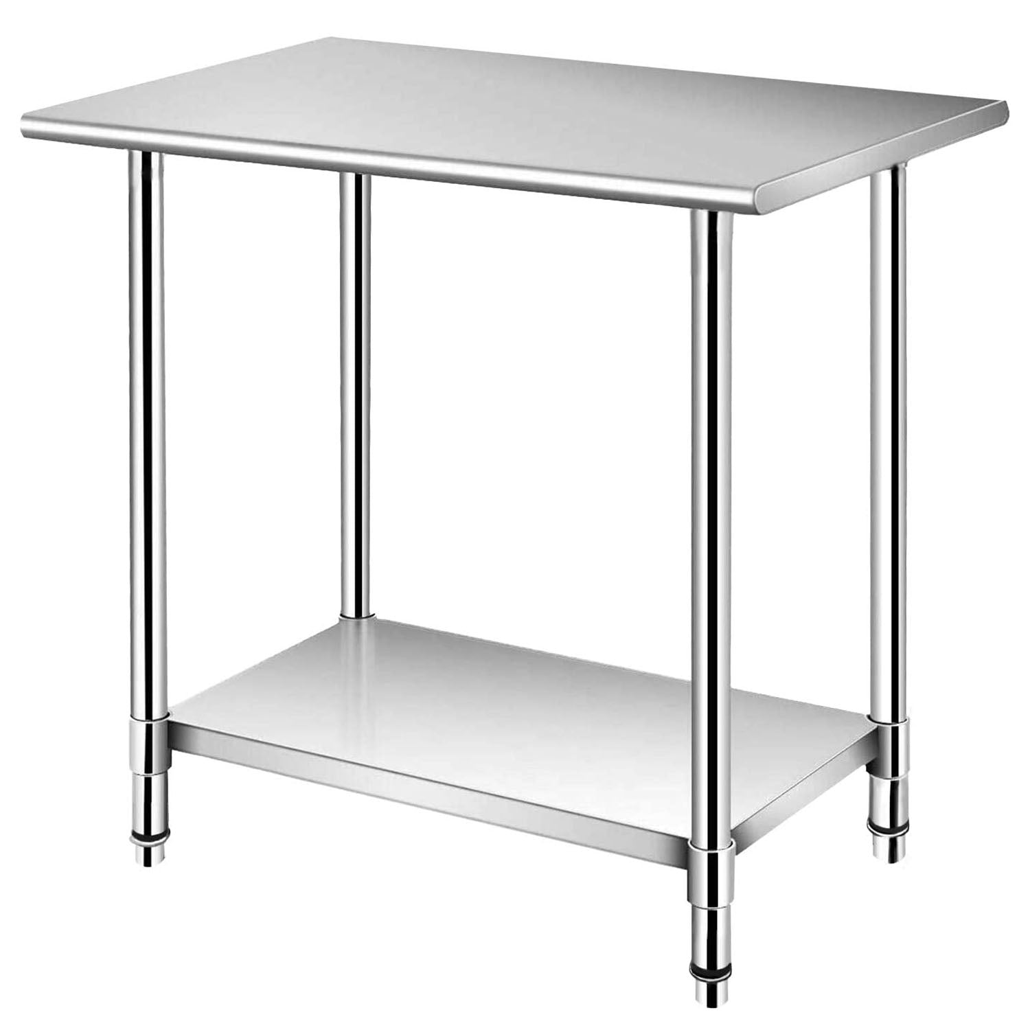 bimiti 36 x 24 x 34 inch NSF Commercial Stainless Steel Work Table for Prep and Work with Adjustable Undershelf Heavy Duty Food Prep Table for Home Restaurant Kitchen Laundry Room