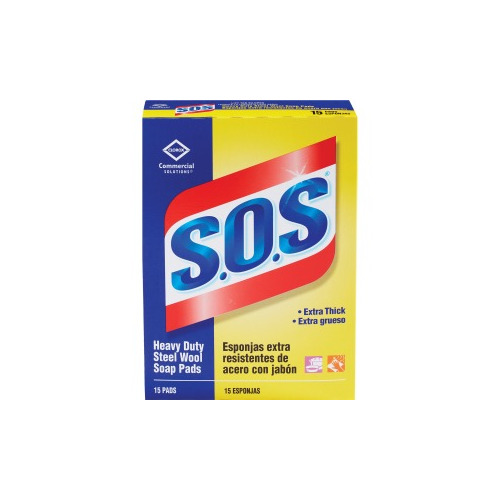 Clorox Commercial Solutions SOS Steel Wool Soap Pads  CLO88320