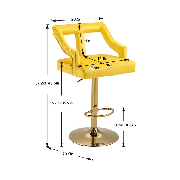 Counter Height Dining Chairs Bar Stools with Footrest