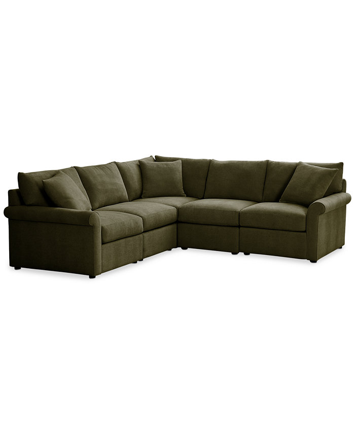 Furniture Wrenley 102 5-Pc. L-Shape Modular Sectional Sofa