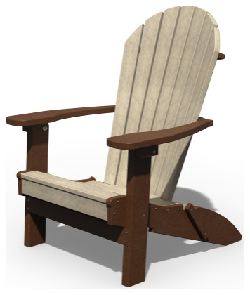 Poly Lumber Adirondack Folding Chair   Contemporary   Outdoor Folding Chairs   by Furniture Barn USA  Houzz