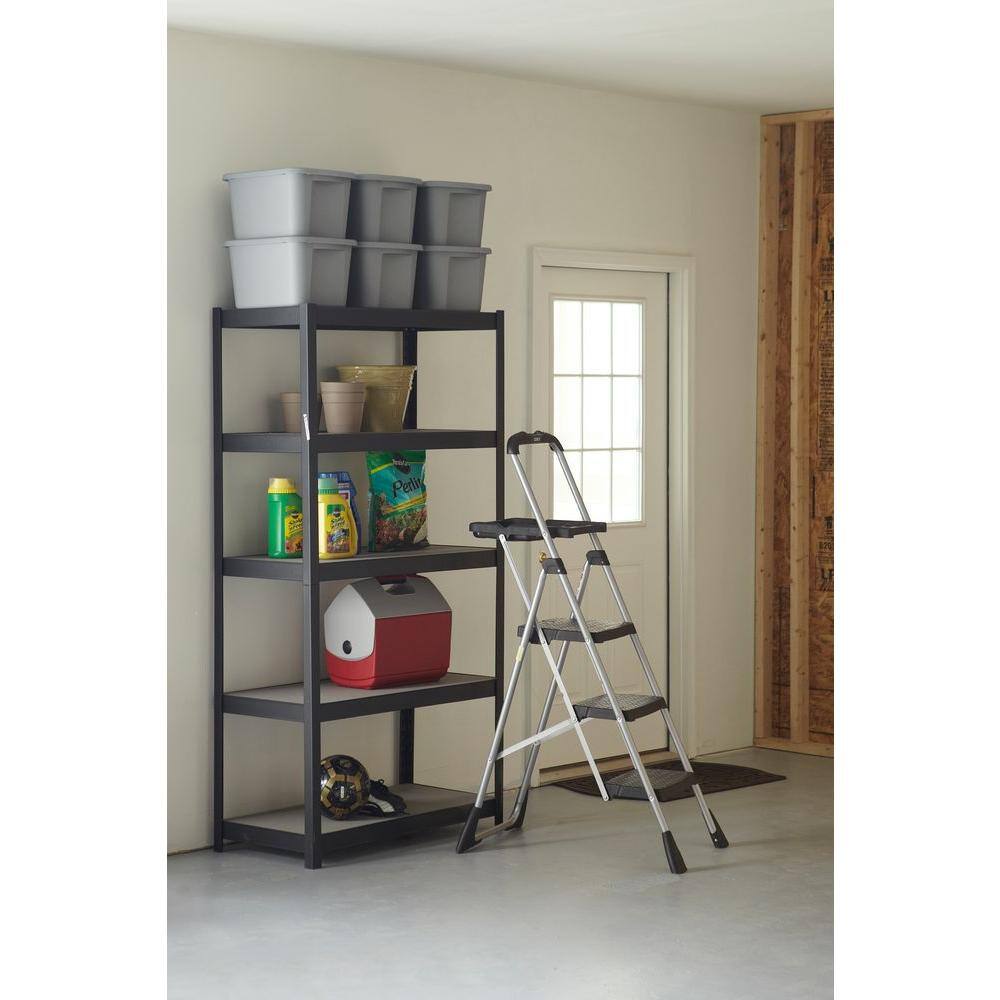 Cosco 4 ft. Steel Max Work Platform Ladder with 225 lbs. Load Capacity 11880PBL1E