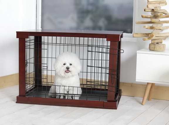 Zoovilla MPSC001 Cage with Crate Cover  Mohogany  ...