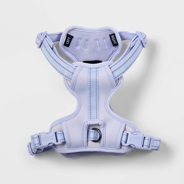 Reflective + Comfort Adjustable Dog Harness - Lilac - Boots and Barkley