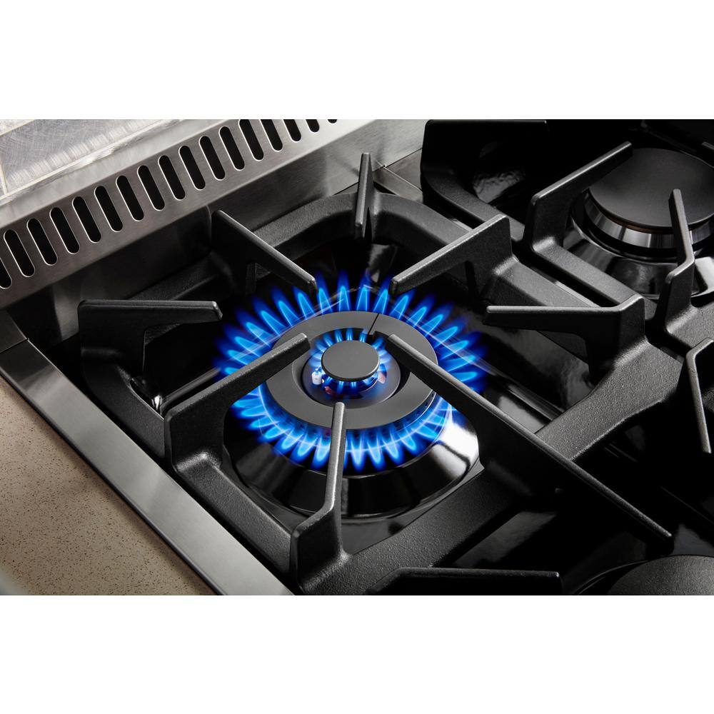 Thor Kitchen Pre-Converted Propane 30 in. 4.2 cu. ft. Gas Range in Stainless Steel HRG3080ULP