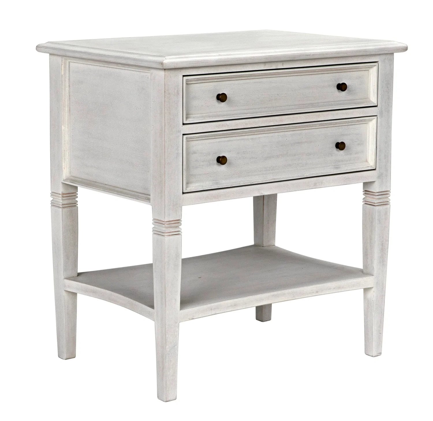 Oxford 2-Drawer Side Table Weathered